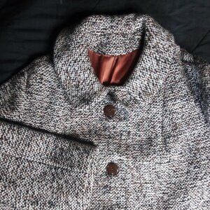 Vintage National Board Wool Overcoat Pea Coat Union ILGWU